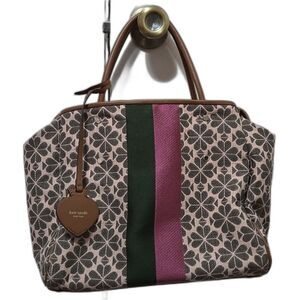 Kate Spade New York Flower Jacquard Tote Bag Large Pink Womens